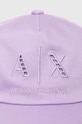 Armani Exchange șapcă de baseball din bumbac 944206.4R108 violet SS24