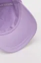 μωβ Βαμβακερό καπέλο του μπέιζμπολ Armani Exchange