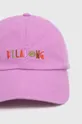 Хлопковая кепка Billabong розовый