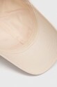 Twinset czapka z daszkiem bawełniana beżowy 241TO5150