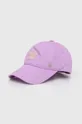 fioletowy Roxy czapka z daszkiem bawełniana Damski