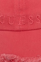 Памучна шапка с козирка Guess AW9493.COT01 розов SS24