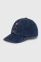mornarsko modra Bombažna bejzbolska kapa Polo Ralph Lauren Ženski