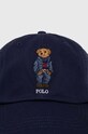 Polo Ralph Lauren czapka z daszkiem bawełniana 211949925 granatowy SS24