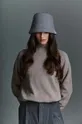 LE SH KA headwear cappello in cashmere Grey Bucket grigio