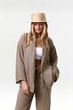 LE SH KA headwear kapelusz Gold Canotier GoldCanotier beżowy