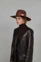 Шляпа LE SH KA headwear Brown Fedora бежевый