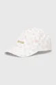 λευκό Βαμβακερό καπέλο του μπέιζμπολ Guess Γυναικεία