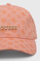 Bavlněná baseballová čepice Guess PEONY V4GZ01.WFKN0 růžová SS24