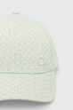 Bavlněná baseballová čepice Calvin Klein K60K611999 zelená SS24