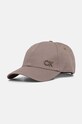 Бавовняна бейсболка Calvin Klein аплікація бежевий K60K612000