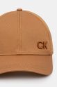 Бавовняна бейсболка Calvin Klein K60K612000 коричневий AW24