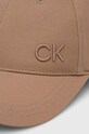 Bavlnená šiltovka Calvin Klein K60K612000 hnedá AW24