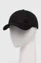 czarny Calvin Klein czapka z daszkiem bawełniana Damski