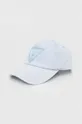 μπλε Βαμβακερό καπέλο του μπέιζμπολ Guess Γυναικεία