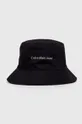 čierna Bavlnený klobúk Calvin Klein Jeans Dámsky