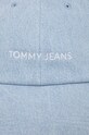 Tommy Jeans czapka z daszkiem jeansowa AW0AW15956 niebieski SS24