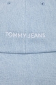 Tommy Jeans czapka z daszkiem jeansowa AW0AW15956 niebieski SS24