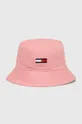рожевий Бавовняний капелюх Tommy Jeans Жіночий