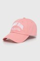 Tommy Jeans șapcă de baseball din bumbac bumbac roz AW0AW15959