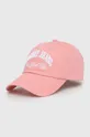 roza Bombažna bejzbolska kapa Tommy Jeans Ženski