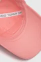 roza Pamučna kapa sa šiltom Tommy Jeans