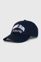 mornarsko modra Bombažna bejzbolska kapa Tommy Jeans Ženski