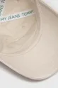 beżowy Tommy Jeans czapka z daszkiem bawełniana