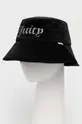 czarny Juicy Couture kapelusz welurowy Damski