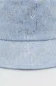 Džínsový klobúk Karl Lagerfeld modrá