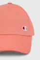 Хлопковая кепка Champion розовый