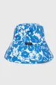 modrá Obojstranný bavlnený klobúk Kate Spade Dámsky