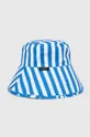 Двухсторонняя хлопковая шляпа Kate Spade голубой