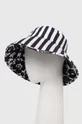 czarny Kate Spade kapelusz dwustronny bawełniany