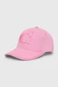 ροζ Βαμβακερό καπέλο του μπέιζμπολ Coach Γυναικεία