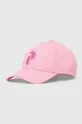 ροζ Βαμβακερό καπέλο του μπέιζμπολ Peak Performance Γυναικεία