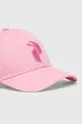 Βαμβακερό καπέλο του μπέιζμπολ Peak Performance ροζ