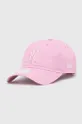 różowy New Era czapka z daszkiem bawełniana 9Forty New York Yankees Damski