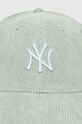New Era cappello con visiera in velluto a coste 9Forty New York Yankees 60434998 verde SS24