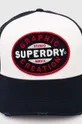 Superdry czapka z daszkiem granatowy