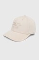 Coach șapcă de baseball din bumbac bumbac bej CO100321