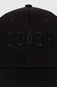 Bavlnená šiltovka Coach čierna CO100321