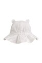Дівчинка Дитяча бавовняна панама Liewood Amelia Seersucker Sun Hat With Ears LW18742 бежевий