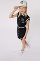 Karl Lagerfeld cappello con visiera in cotone bambini Ragazze