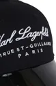 Detská bavlnená šiltovka Karl Lagerfeld čierna