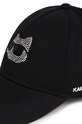 Κοριτσίστικα Παιδικό βαμβακερό καπέλο μπέιζμπολ Karl Lagerfeld Z30165. μαύρο