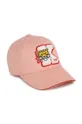 ροζ Παιδικό βαμβακερό καπέλο μπέιζμπολ Kenzo Kids Για κορίτσια
