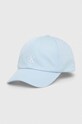 Дитяча бавовняна кепка Calvin Klein Jeans аплікація блакитний IU0IU00150.PPYH