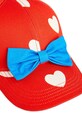 Момиче Детска памучна шапка с козирка Mini Rodini Hearts 2426510442 червен