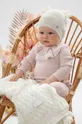 bijela Pamučna kapa za bebe Jamiks AKAB Za djevojčice
